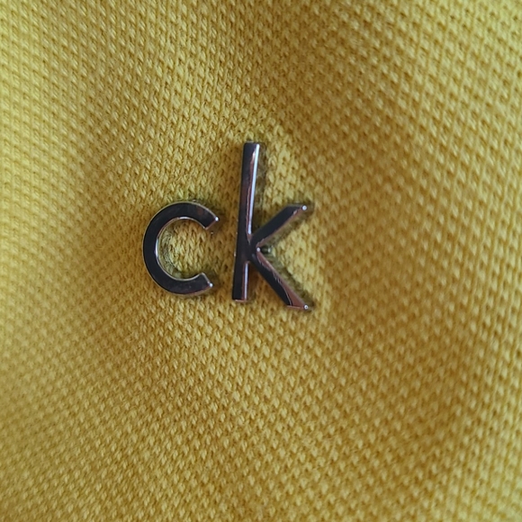 EUC Calvin Klein Yellow Shirt Sz M - Picture 3 of 4